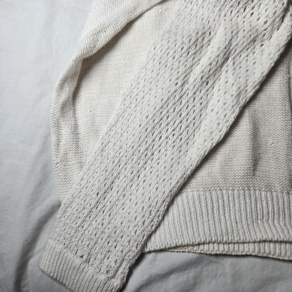 Vtg Sweater Pastel Leaves M  Faux Pearls‎  80s 90s Unbranded - Picture 7 of 13